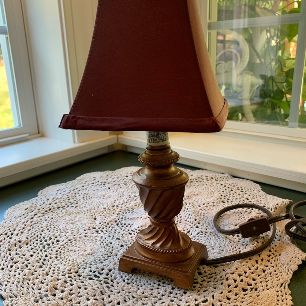 Elegant Brown Table Lamp
